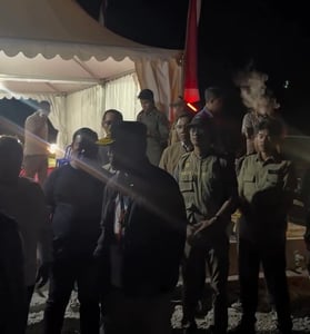 Bupati Kotim Dampingi Gubernur Kalteng Tinjau Pekerjaan Jalan Lingkar Selatan