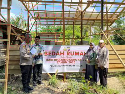 Baznas Gandeng Polres Kotim Wujudkan Hunian Layak bagi Warga Tak Mampu