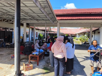 Sekretariat DPRD Potong Empat Ekor Sapi Kurban, Bagikan 500 Kupon kepada Warga