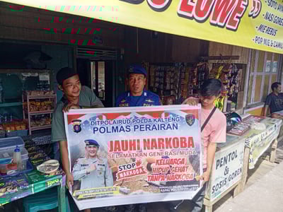 Ditpolairud Polda Kalteng Imbau Warga Pesisir Jauhi Narkoba, Waspadai Sifat Jahatnya
