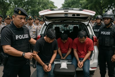 Polres Kotim Gagalkan Peredaran 2 Kilogram Sabu, Tiga Pelaku Diamankan di Jalan Tidar