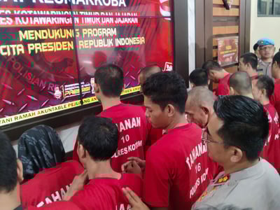 Polisi Musnahkan Barang Bukti Sabu Rp1,75 Miliar, Ini Deretan Tersangka