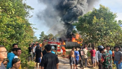 BBM Picu Ledakan dan Kebakaran Hebat di Sampit