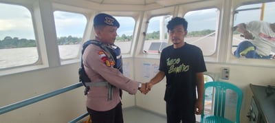 Ditpolairud Polda Kalteng Ajak Masyarakat Pesisir Perangi Narkoba di Perairan Kahayan