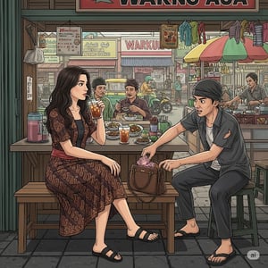 Maling Beraksi Kilat! Tas Berisi Rp7 Juta Hilang Saat Singgah di Warung Es