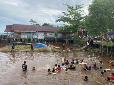Tradisi Mandi Safar, BKSDA Ingatkan Bahaya Buaya di Sungai Mentaya