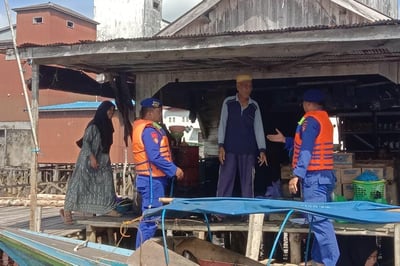 Sambangi Masyarakat Pesisir, Ditpolairud Sampaikan Pesan Kamtibmas di Bahaur