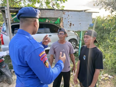 Lewat Komunikasi Verbal, Ditpolairud Polda Kalteng Ajak Warga Jauhi Narkoba