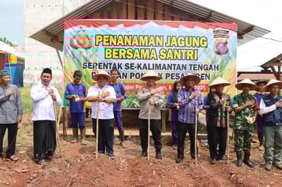 Bukan Sekadar Tanam Jagung, Ini Komitmen Polres Kotim Bangun Ketahanan Pangan