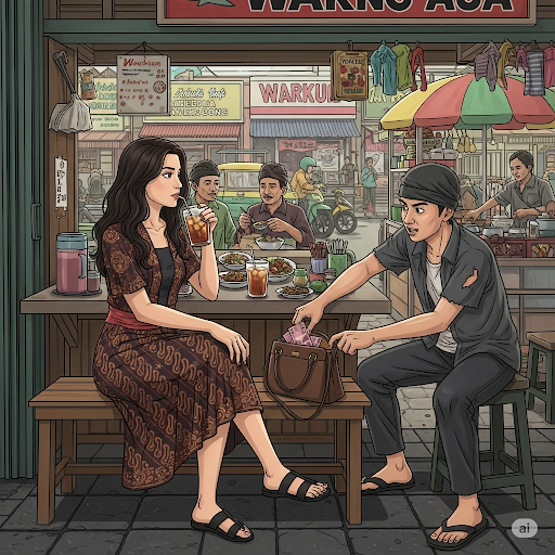 <p>Ilustrasi tintaborneo.com menggunakan kecerdasan buatan. </p>
